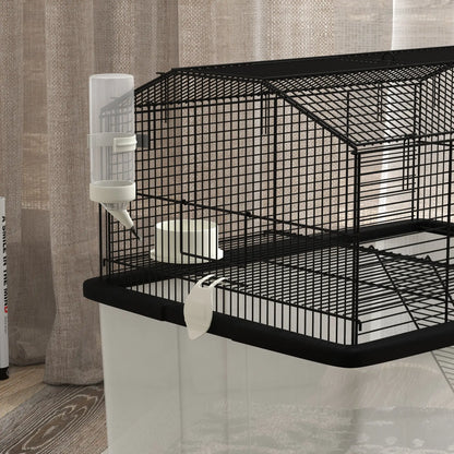 Hamster House, Gerbil Habitat, Wheels, Detachable Bottom, Black Hamster Cages at Gallery Canada