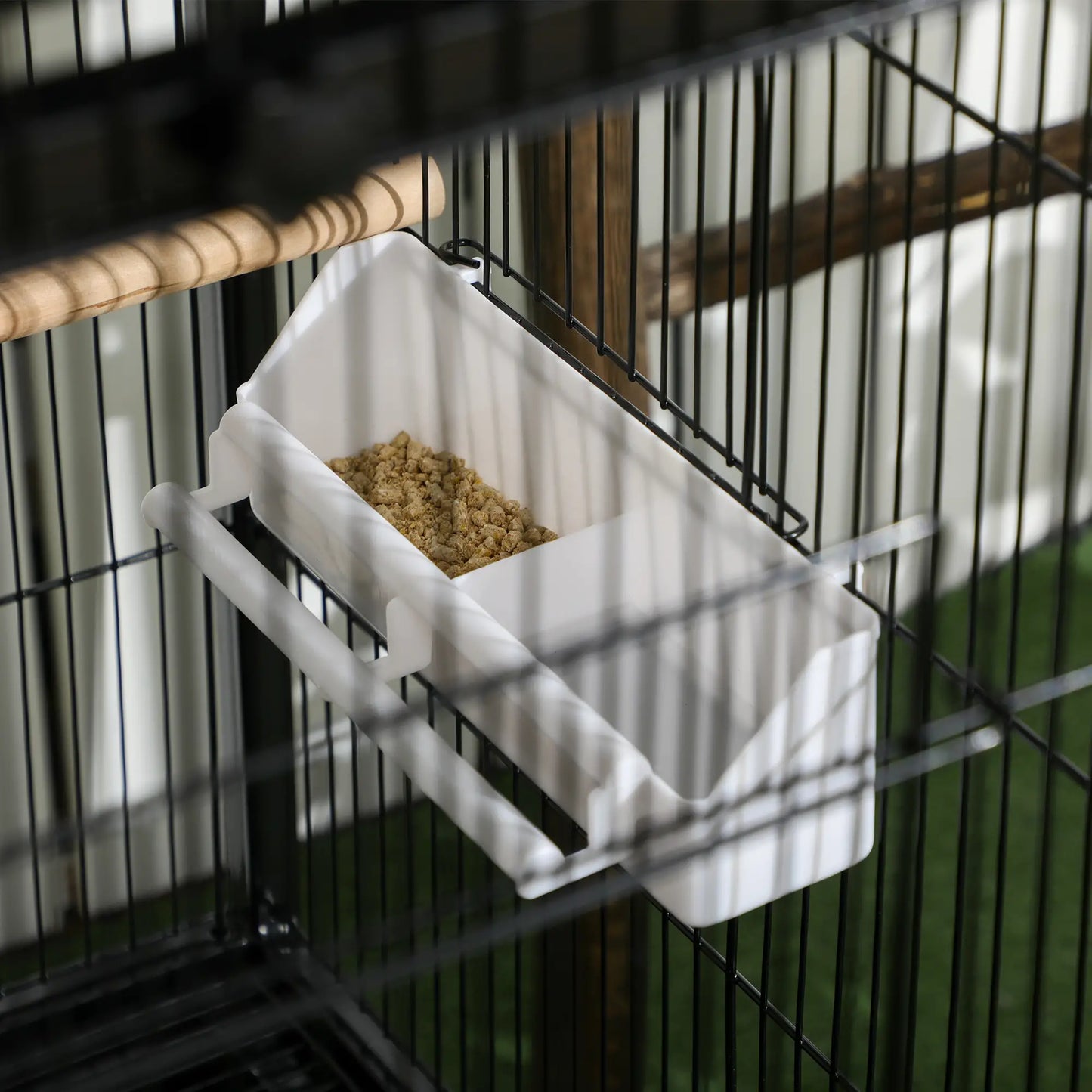 55.1" 2 In 1 Bird Cage Aviary, Parakeet House, Black Bird Cages at Gallery Canada