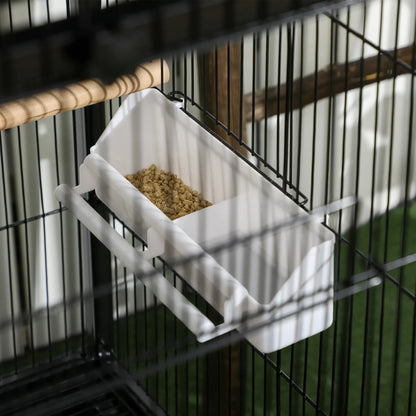 55.1" 2 In 1 Bird Cage Aviary, Parakeet House, Black Bird Cages at Gallery Canada