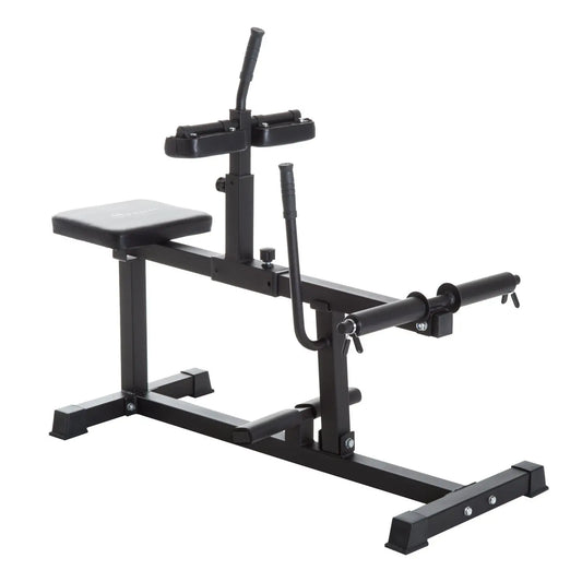 Adjustable Seated Calf Raise, Steel Leg Press Machine, Strength Training, Black More-Strength Training Equipment Black at Gallery Canada