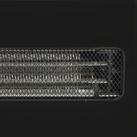42" Electric Fireplace, Ultra-Thin Recessed, Wall Mounted, Black, Black
