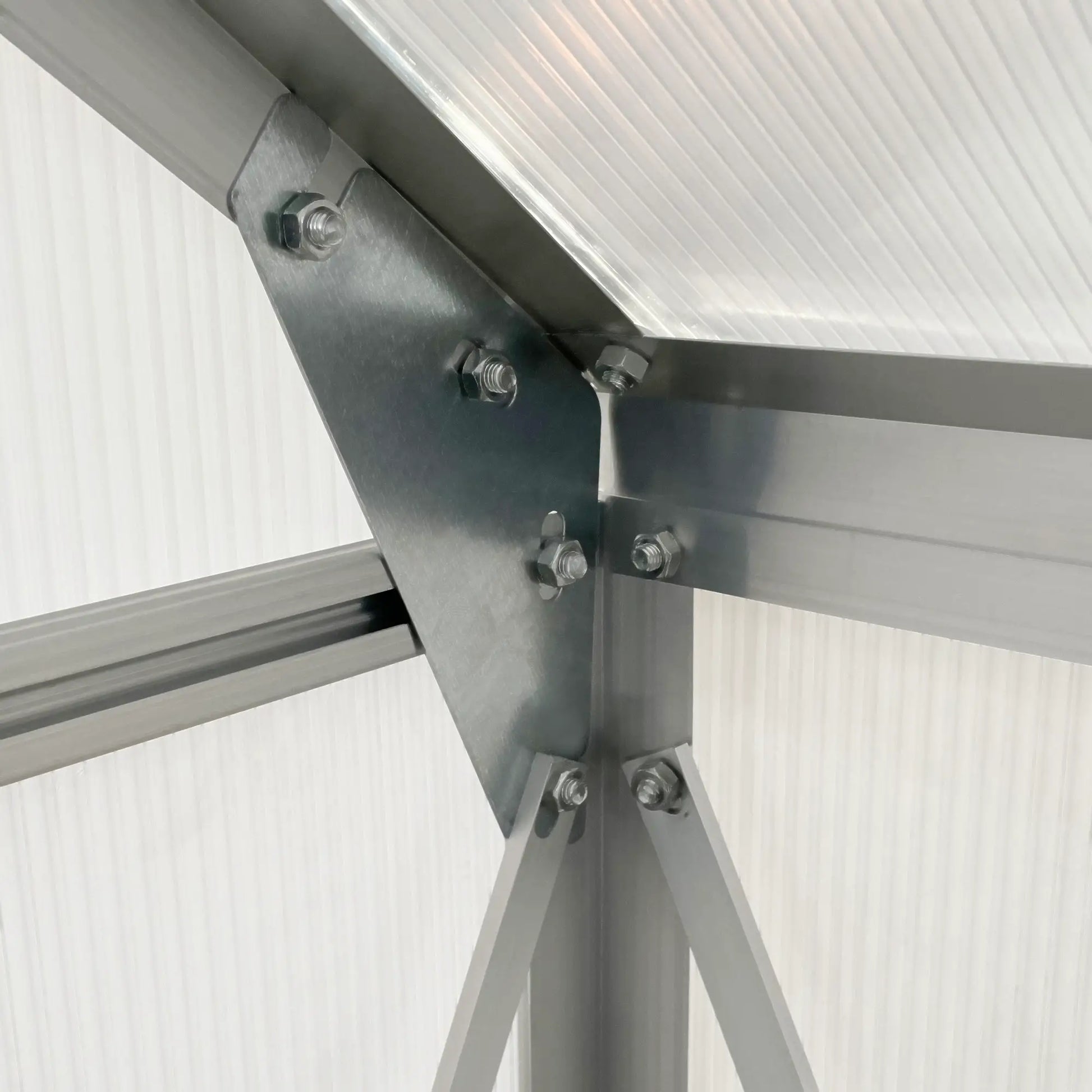 6' x 6' x 6.5' Polycarbonate Greenhouse, Walk-In, Adjustable Roof Vent, Galvanized Base, Sliding Door, Clear Walk In Greenhouses at Gallery Canada