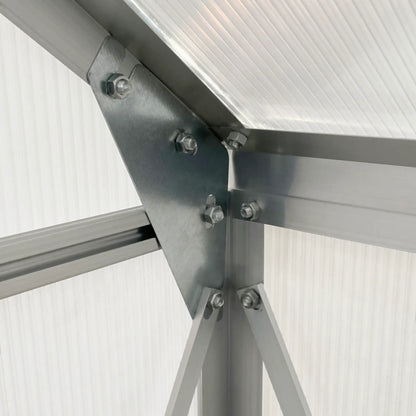 6' x 6' x 6.5' Polycarbonate Greenhouse, Walk-In, Adjustable Roof Vent, Galvanized Base, Sliding Door, Clear Walk In Greenhouses at Gallery Canada