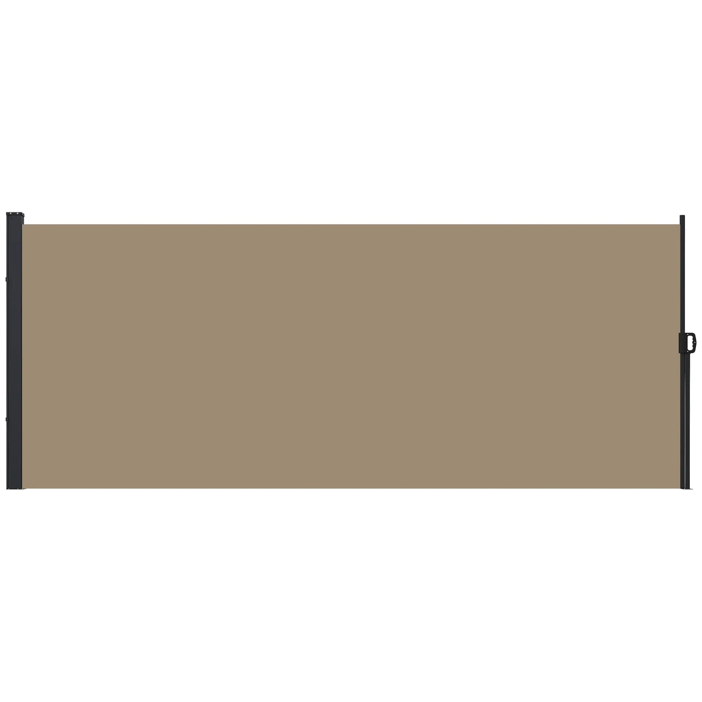 13' x 5' Retractable Side Awning, Outdoor Privacy Screen, Khaki Retractable Side Awning at Gallery Canada