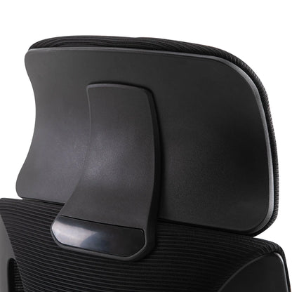 Mesh Office Chair, Adjustable Headrest, Ergonomic Desk Chair, Black Task Chairs at Gallery Canada