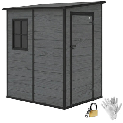 4'x5' Garden Storage Shed, Lean To Tool House, Lockable, Window, Vent Sheds at Gallery Canada