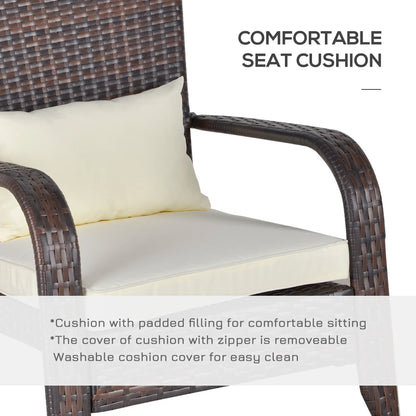 Patio Wicker Adirondack Chair, Outdoor PE Rattan Fire Pit Chair, White Patio Chairs at Gallery Canada
