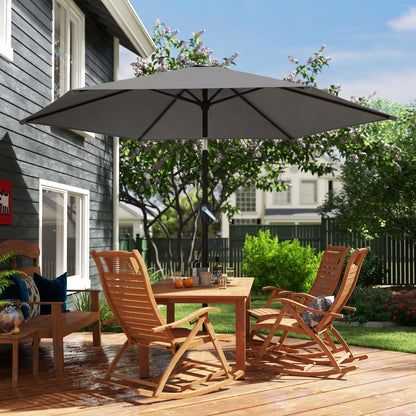 9FT Patio Umbrella, Outdoor Tilt Crank UV Protection Sun Umbrellas at Gallery Canada