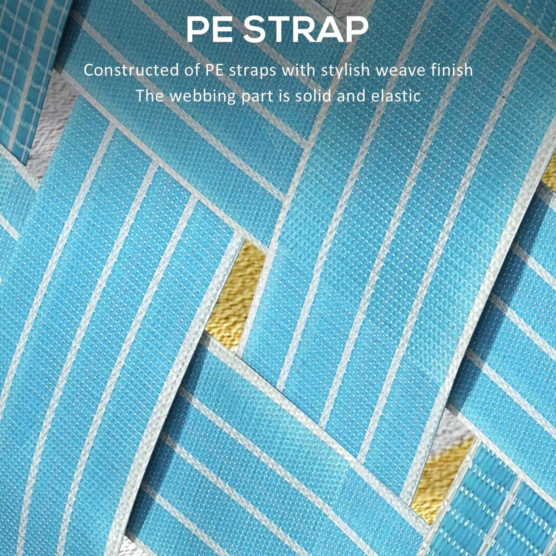 Set of 2 Folding Patio Chairs, Portable, Armrests, Camping, Garden, Blue Patio Chairs at Gallery Canada