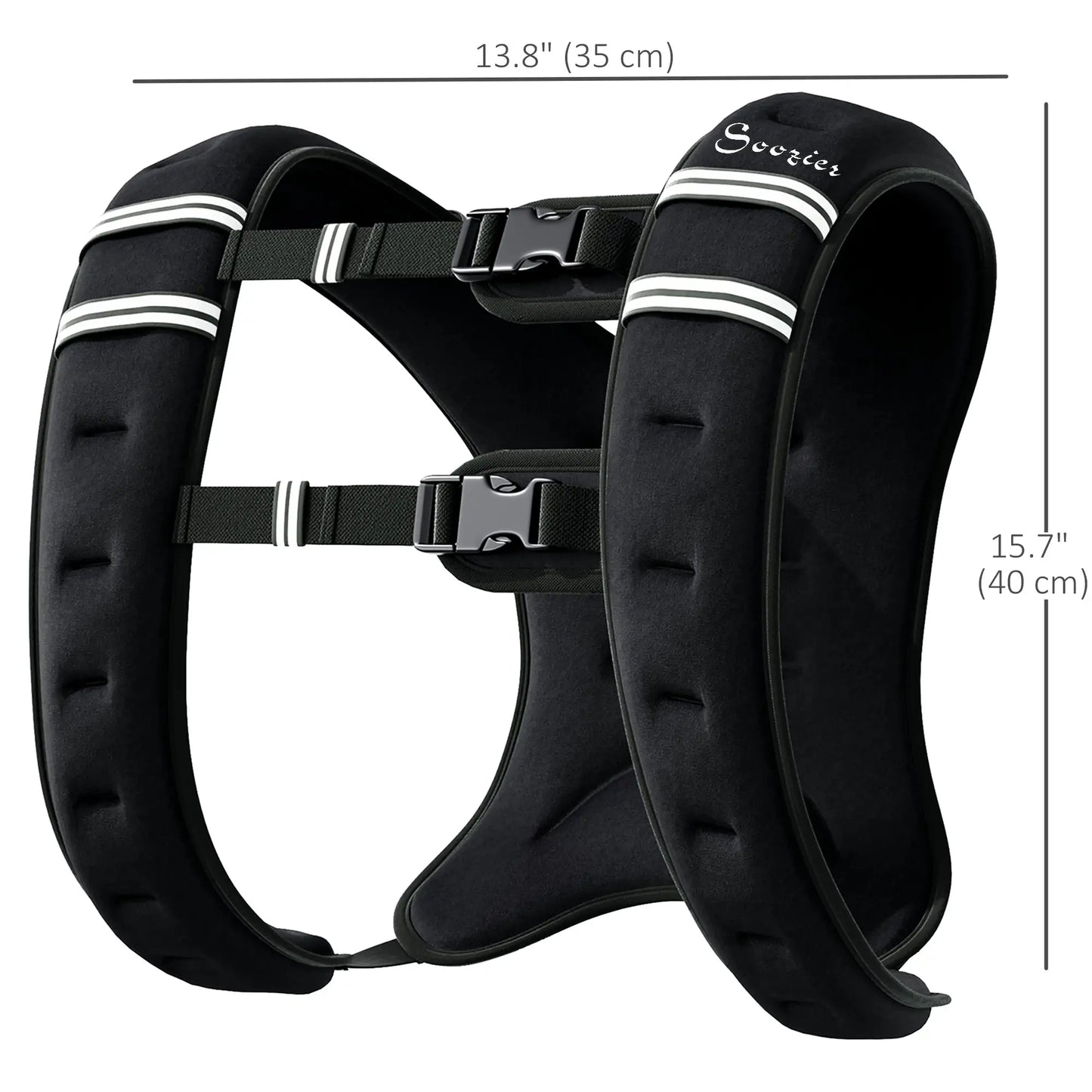 11 lbs Weighted Vest, Adjustable Straps, Pocket, Reflective Strips, Men Women Strength Training Equipment at Gallery Canada