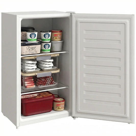 2.1 Cu. Ft. Mini Freezer, Compact Upright, Reversible Door, White Small Kitchen Appliances White at Gallery Canada