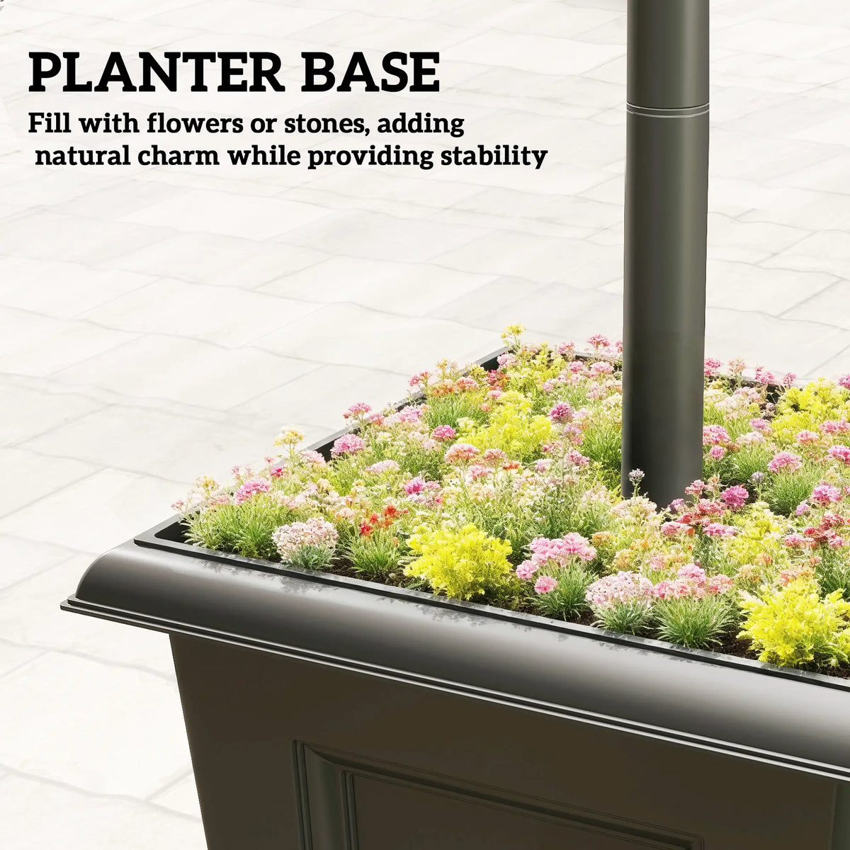 63" Solar Lamp Post Lights 2 Pack, Waterproof LED, Black Solar Post Lamps at Gallery Canada