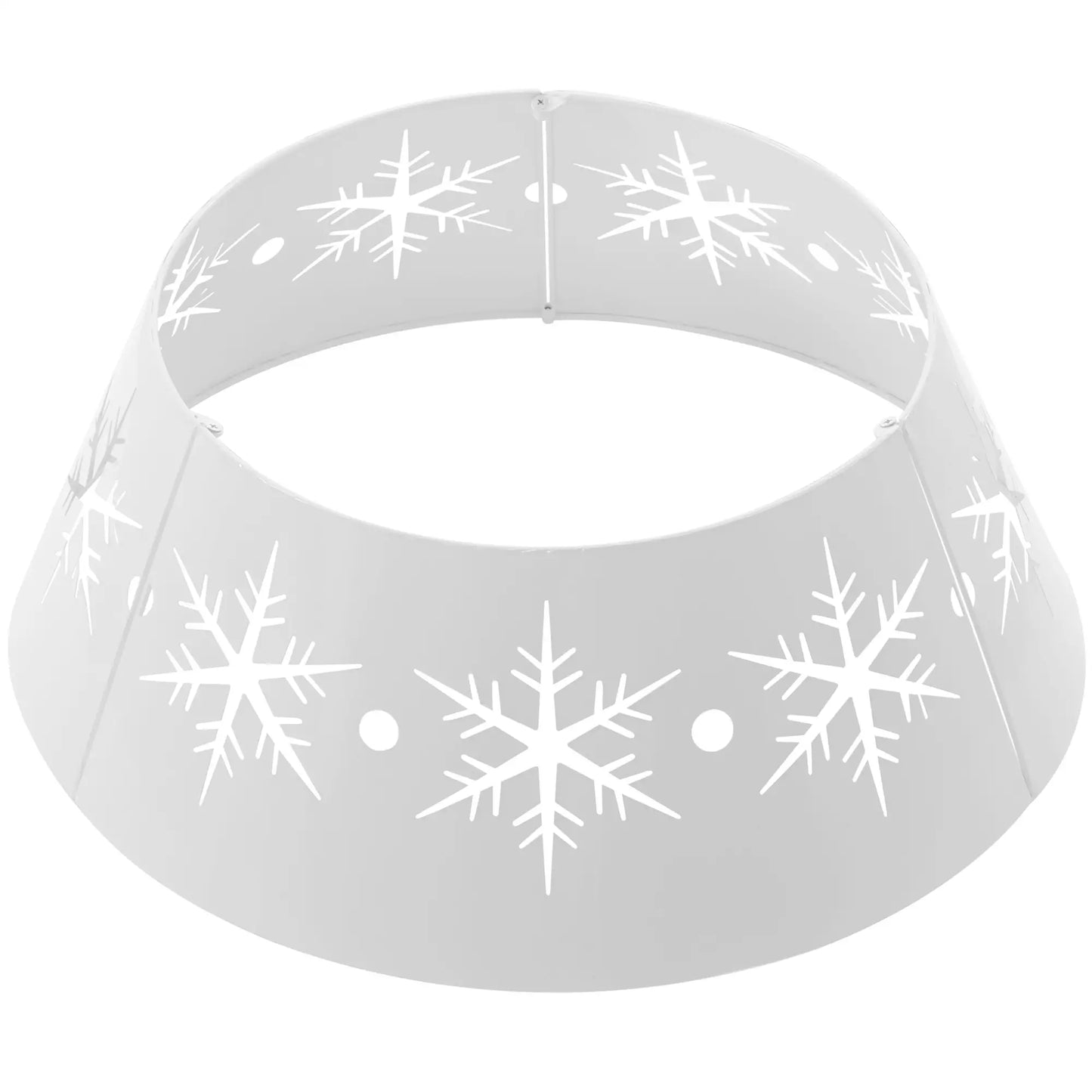 26" Christmas Tree Base Cover, Hollow Snowflake Patterns, White Christmas Trees White at Gallery Canada