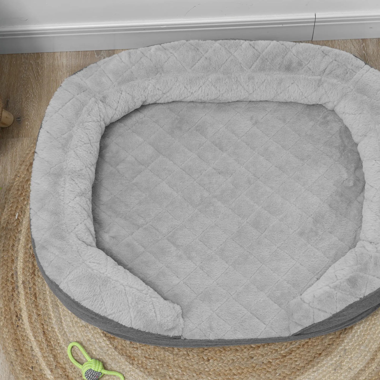 Pet Sofa Bed for Large Dogs, Removable Washable Cover, Anti-Slip Pads, Grey Dog Sofas at Gallery Canada