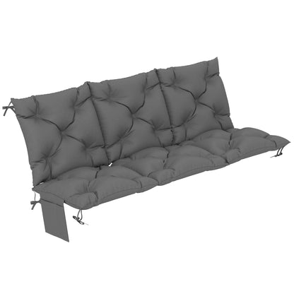 Water-Repellent Bench Cushion, Outdoor Swing Chair Pad, 59.1" x 39.4", Dark Grey Patio Chair Cushions at Gallery Canada