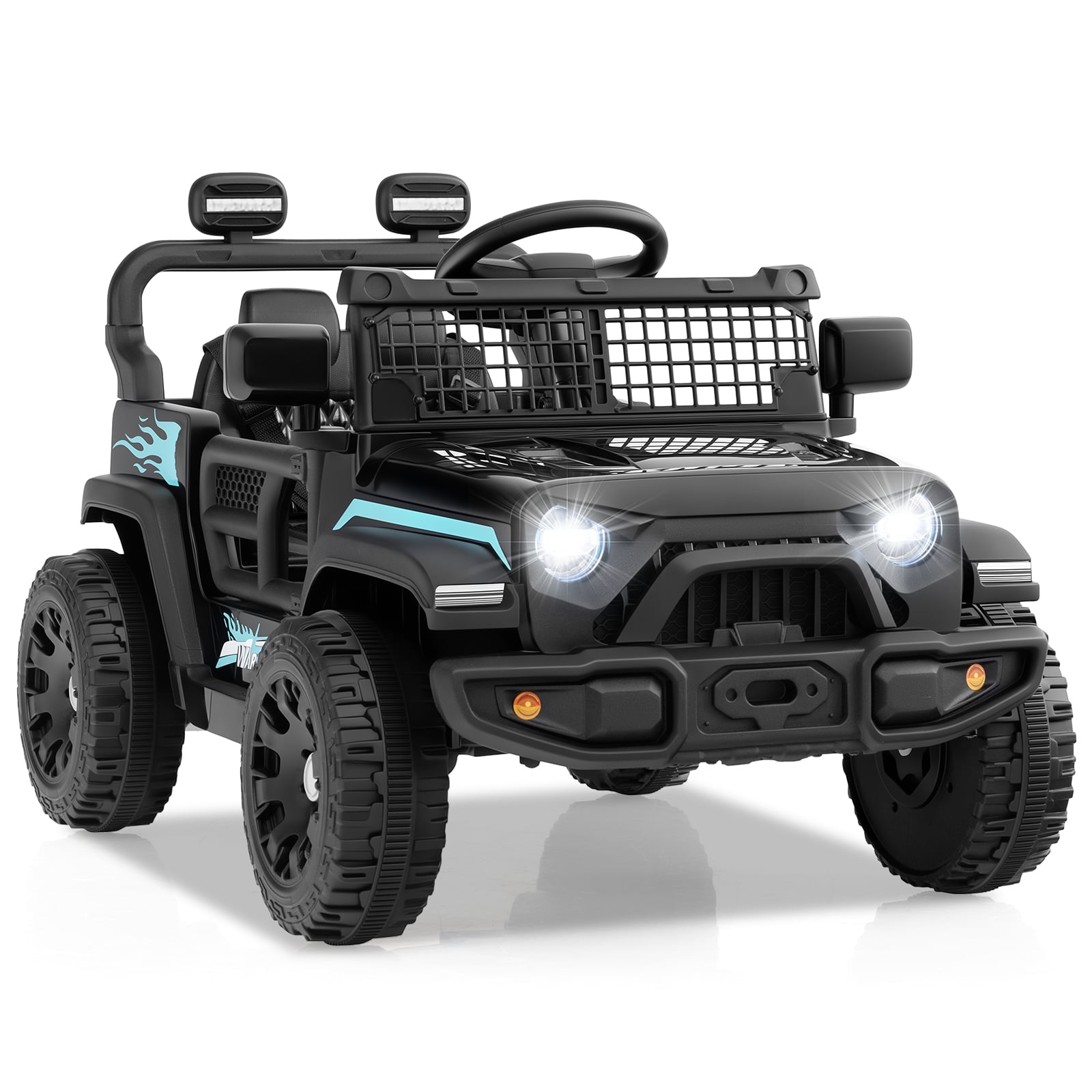 12V Kids Ride On Truck, Battery Powered Electric Vehicle, Black Powered Ride On Toys at Gallery Canada