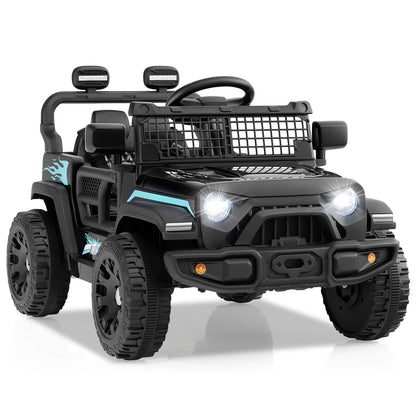 12V Kids Ride On Truck, Battery Powered Electric Vehicle, Black Powered Ride On Toys Black at Gallery Canada