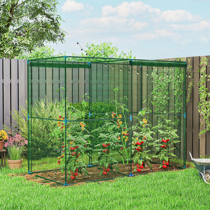 8' x 4' Crop Cage, Plant Protection Tent, Zippered Doors, Vegetable Garden Greenhouses at Gallery Canada