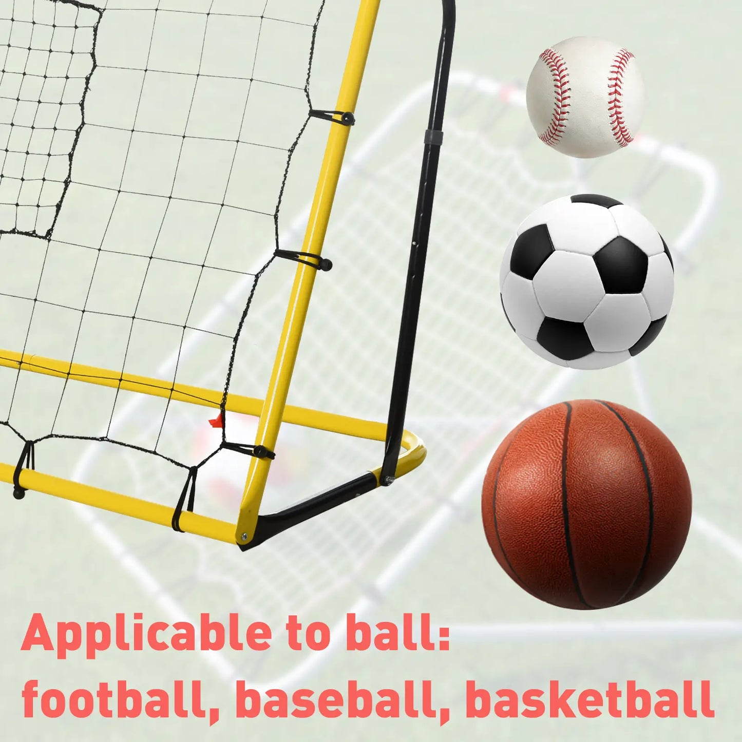 6 x 4 ft Rebound Net, 5 Angle Adjustable for Soccer Baseball Basketball Training Football at Gallery Canada