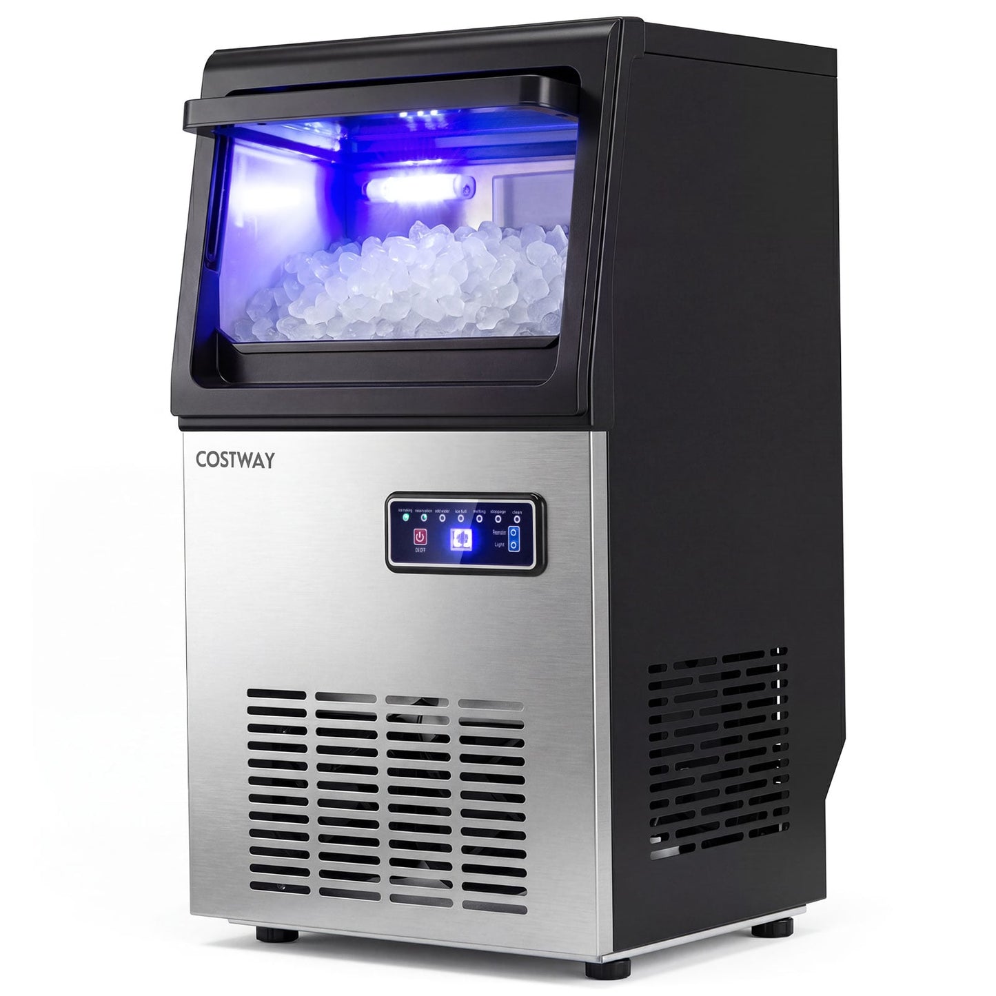 Commercial Nugget Ice Maker, 90 LBS/24H, Self-Cleaning Ice Makers Options at Gallery Canada