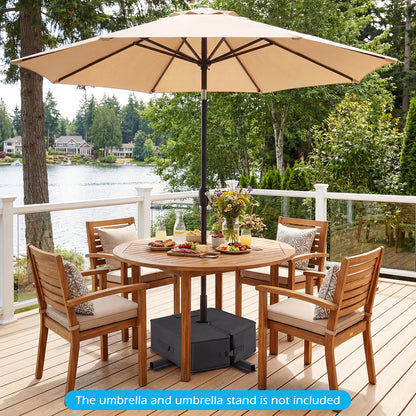 90 Lbs Sand-Fillable Umbrella Base, Black Outdoor Umbrella Bases at Gallery Canada