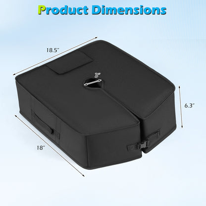 90 Lbs Sand-Fillable Umbrella Base, Black Outdoor Umbrella Bases at Gallery Canada