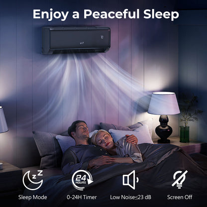 9100 BTU 20.5 SEER2 115V WiFi Mini Split AC, Alexa Compatible, Gray Mini Split Air Conditioners at Gallery Canada