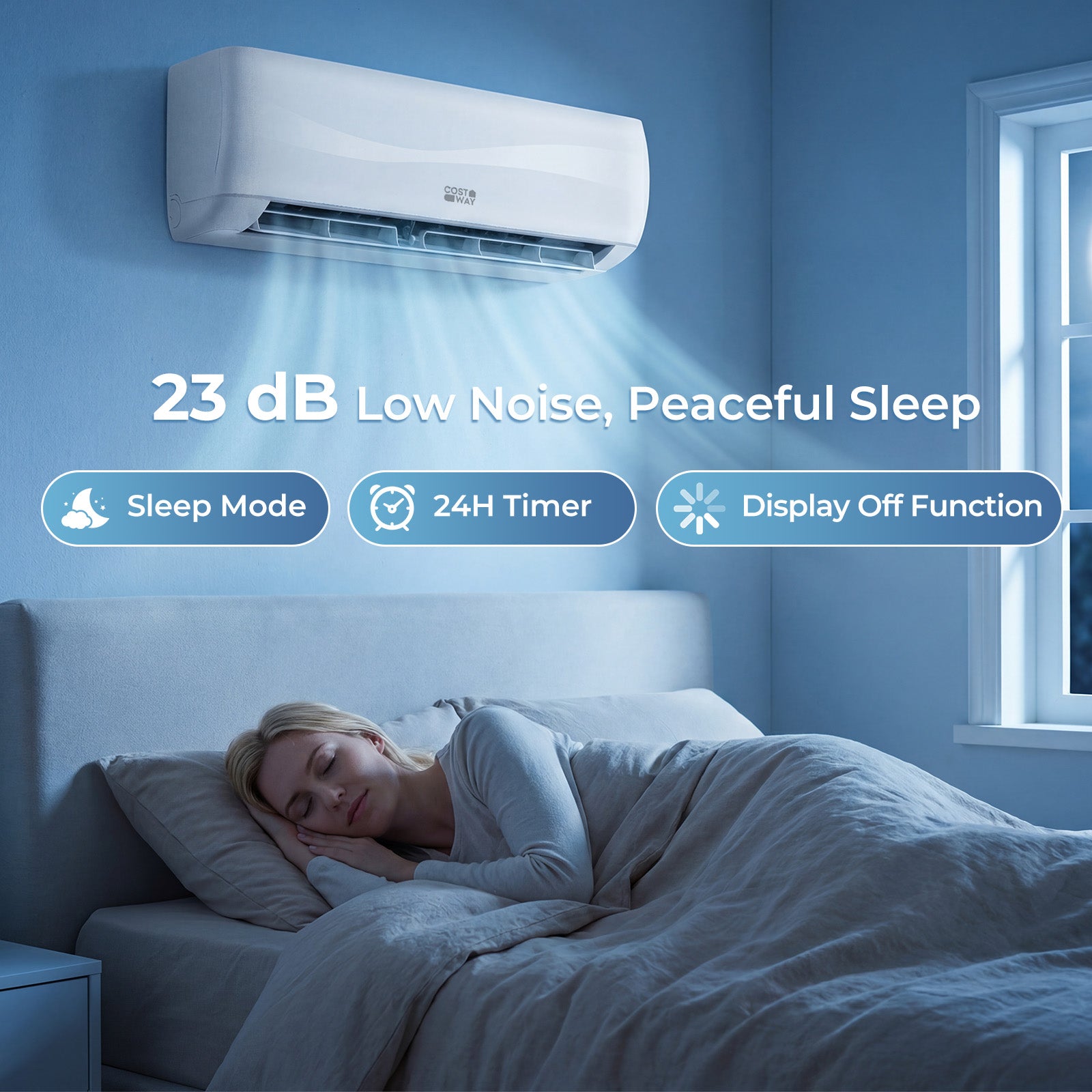 9100 BTU 20.5 SEER2 Mini Split Air Conditioner, Heat Pump, White Mini Split Air Conditioners at Gallery Canada