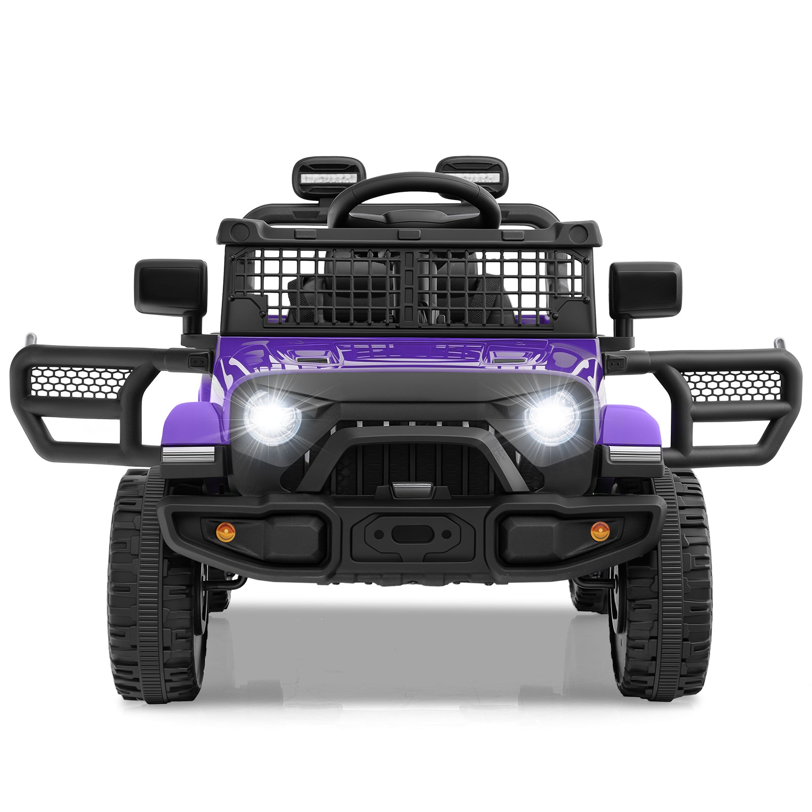 12V Kids Ride on Truck Car Battery Powered Electric Vehicle, Purple Powered Ride On Toys at Gallery Canada