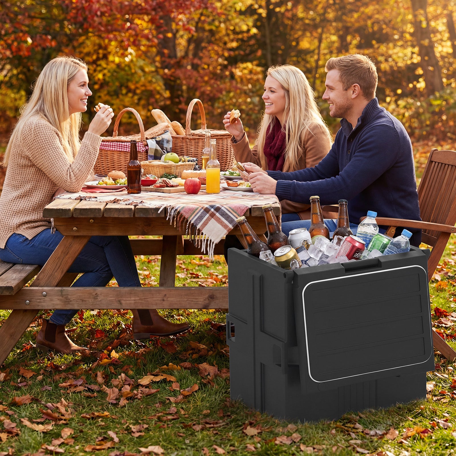 91 Qt Insulated Food Pan Carrier with Door Shafts, Black Kitchen Appliances at Gallery Canada