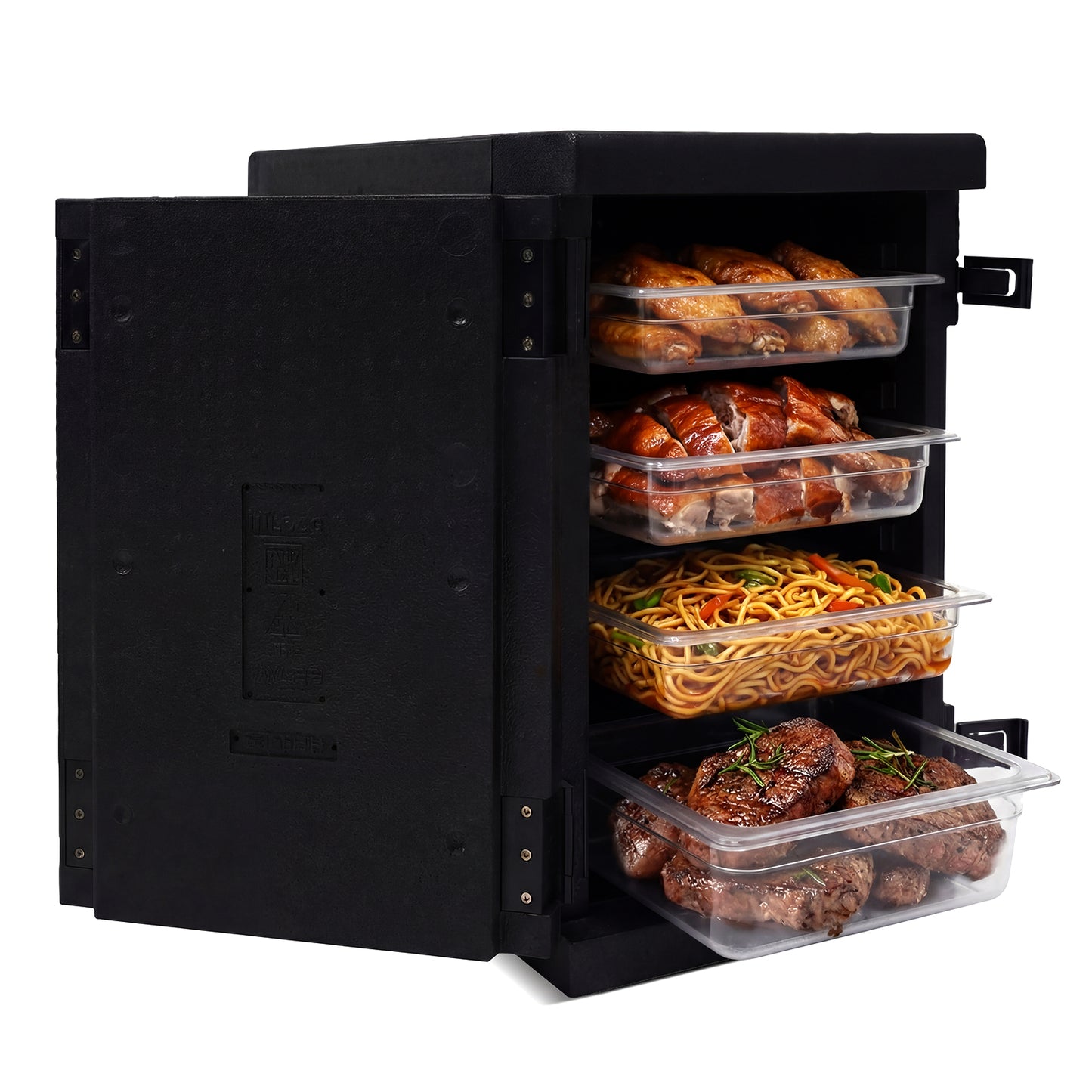 91 Qt Insulated Food Pan Carrier, Safety Buckles Coolers Black at Gallery Canada