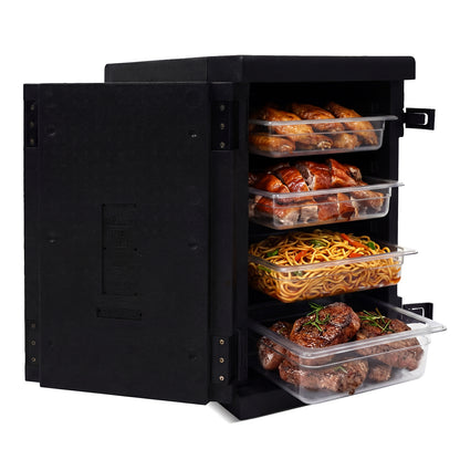 91 Qt Insulated Food Pan Carrier, Safety Buckles Coolers Black at Gallery Canada