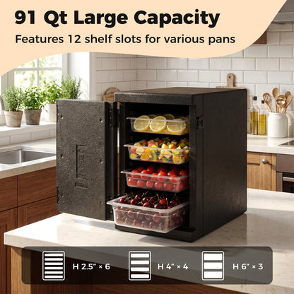 91 Qt Insulated Food Pan Carrier, Safety Buckles Coolers at Gallery Canada