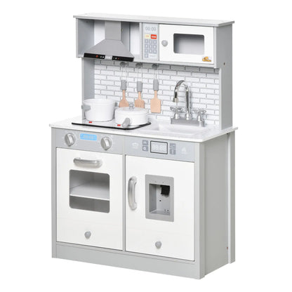 Kids Kitchen Play Set, Pretend Cooktop with Sound, Light, 3-6 Years Play Kitchen at Gallery Canada