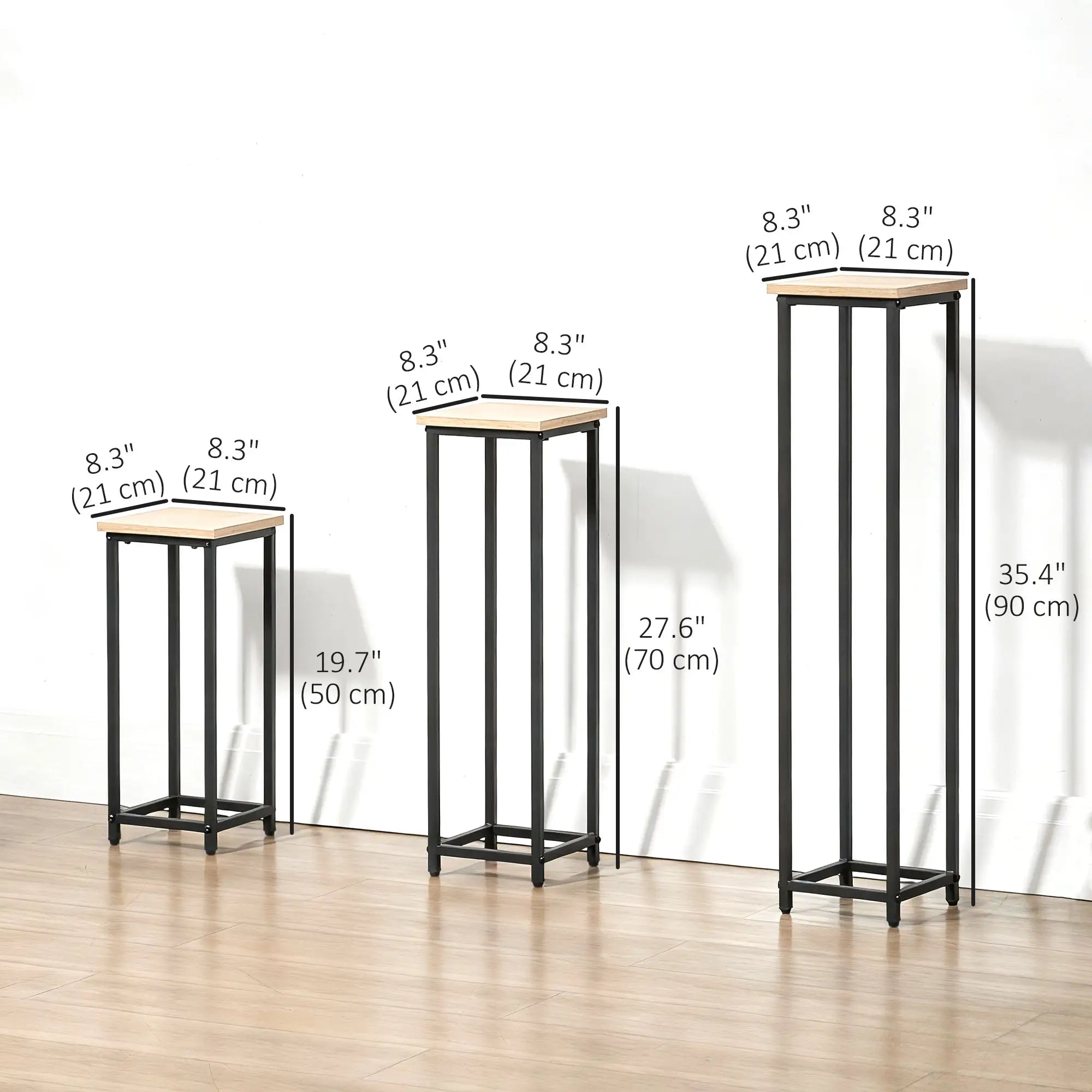 3 Pack Metal Plant Stand, Indoor Outdoor Rack, Decorative Flower Holder Plant Stands at Gallery Canada