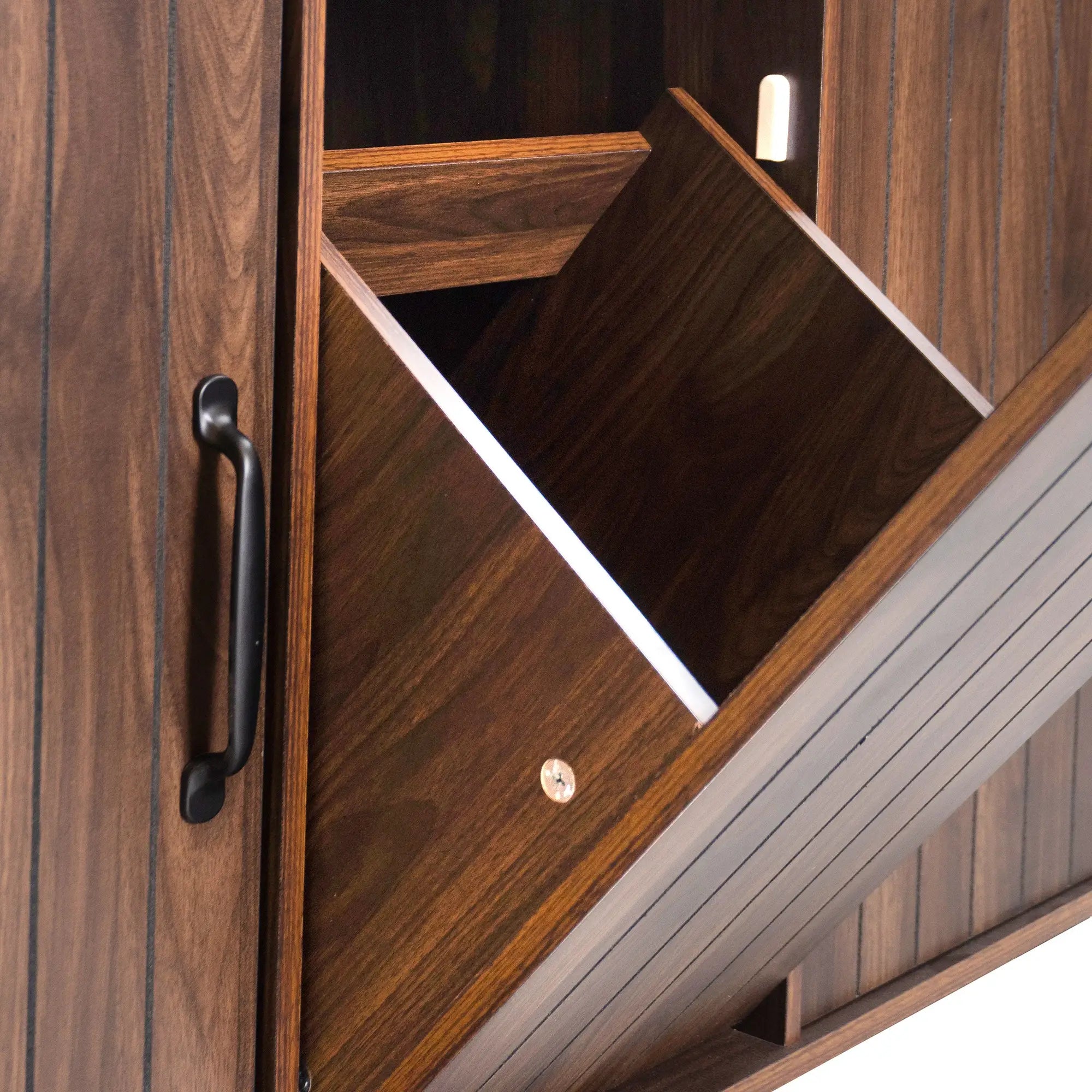 Adjustable Shelf Island, Trash Cabinet, Spice Rack, 51