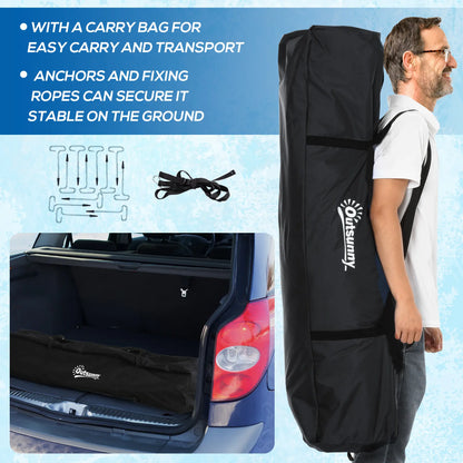 4 Person Insulated Ice Fishing Shelter, Pop-Up Tent with Carry Bag, Two Doors, Blue Ice Fishing Tents at Gallery Canada