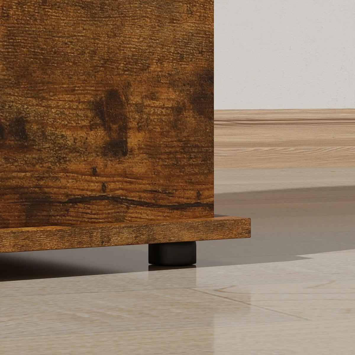 39.5" Storage Chest, Flip-Top Lid, Entryway Bench, Rustic Brown, Brown Storage Ottomans & Benches at Gallery Canada