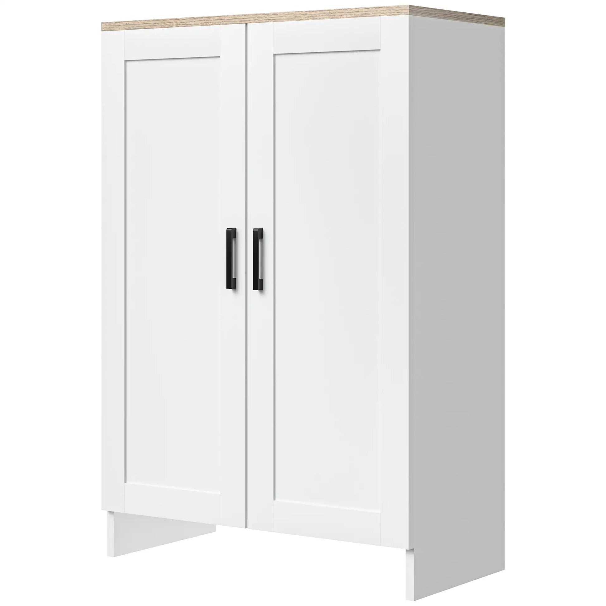 Modern Storage Cabinet, Adjustable Shelf, 23.6" x 11.8" x 35.4", White Storage Cabinets at Gallery Canada