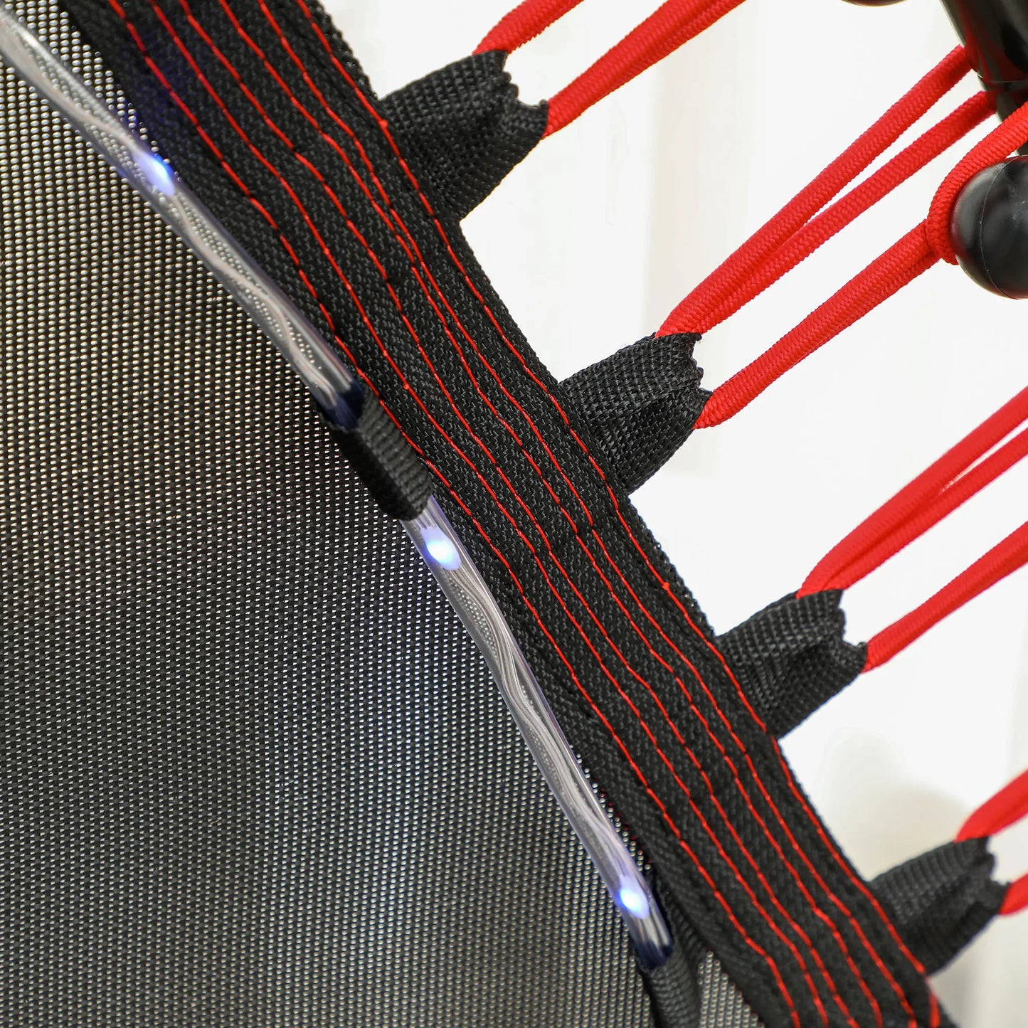 45" Rebounder Trampoline, Quiet Bungee with LED Lights, Red Trampolines at Gallery Canada