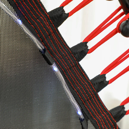 45" Rebounder Trampoline, Quiet Bungee with LED Lights, Red Trampolines at Gallery Canada