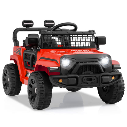 12V Kids Ride On Truck Car, Battery Powered Electric Vehicle, Red Powered Ride On Toys Red at Gallery Canada