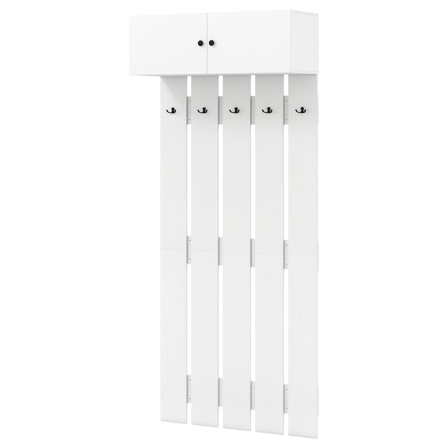 Entryway Wall Coat Rack Wall Mounted Coat Clothes Rack, White Coat Racks & Hall Trees White at Gallery Canada