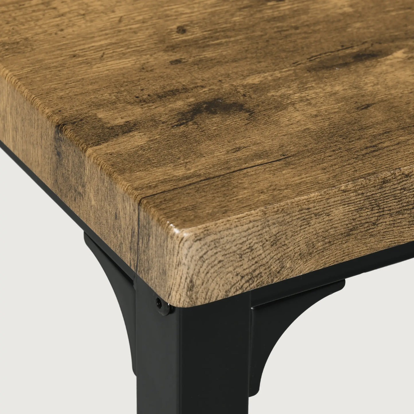 Dining Table Set for 2, 3 Piece Kitchen Table and Chairs, Rustic Brown, Brown Dining Table Sets at Gallery Canada