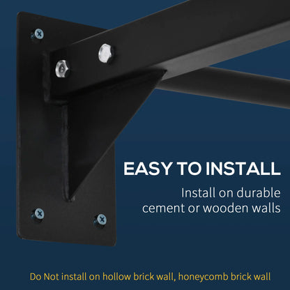 Wall Mount Pull Up Bar, Upper Body Strength Training, Non-Slip Foam, Black Pull Up Bars at Gallery Canada