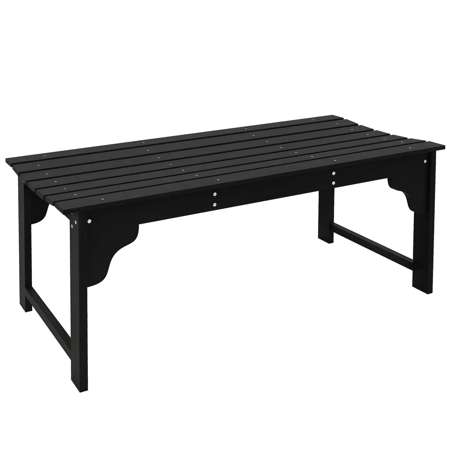 Wooden Garden Bench, Patio Double Park Bench, Black Outdoor Benches at Gallery Canada