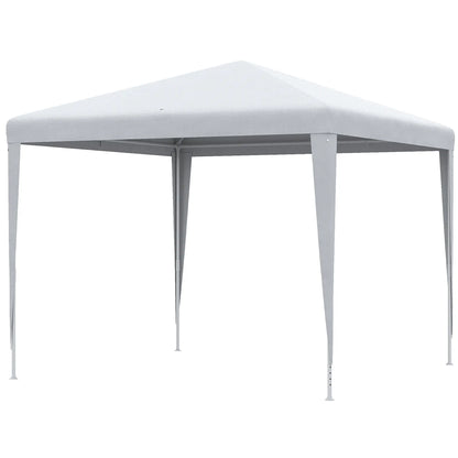 9' x 9' Portable Canopy Tent, Outdoor Gazebo, White Canopy Tents White at Gallery Canada