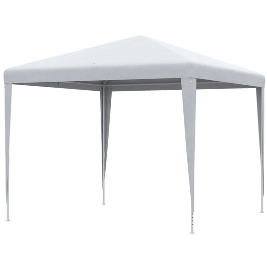 9' x 9' Portable Canopy Tent, Outdoor Gazebo, White Canopy Tents White at Gallery Canada