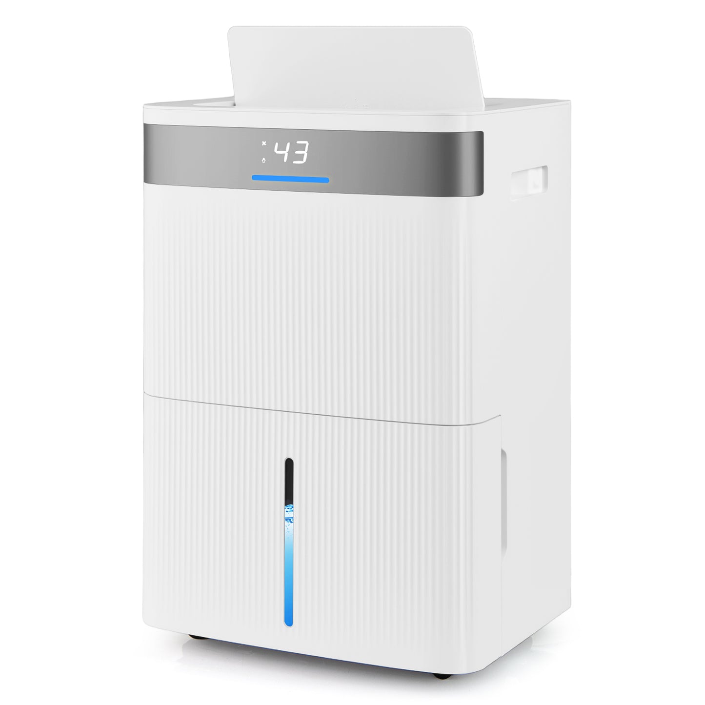 96 Pints Dehumidifier with 24H Timer and 3-Color Indicator, White Dehumidifiers at Gallery Canada