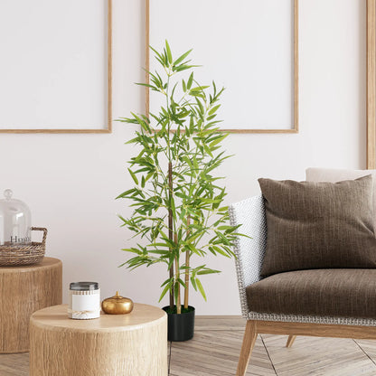 4ft Artificial Bamboo Tree with Pot, Indoor Home Office Decor Artificial Trees at Gallery Canada